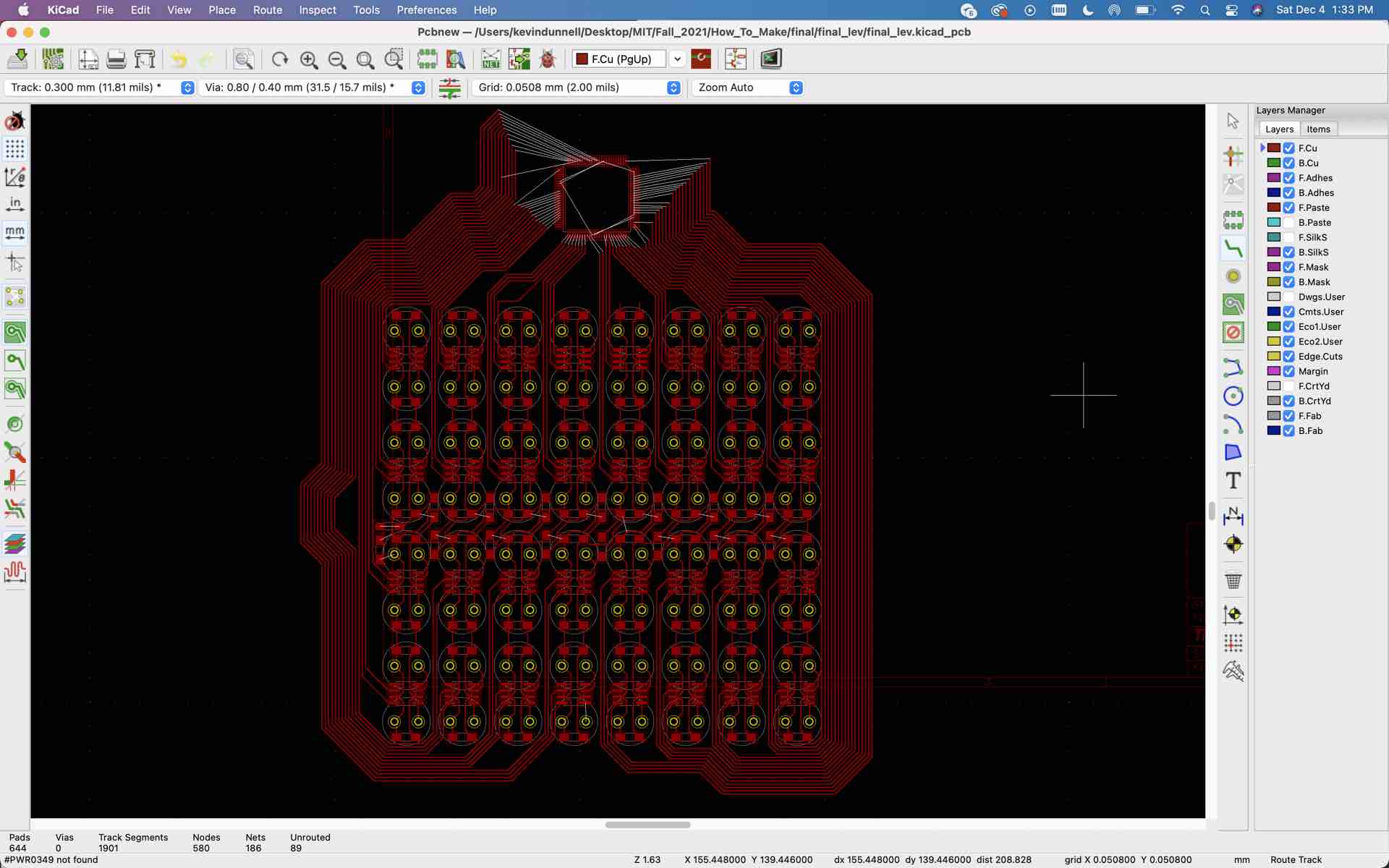 Final PCB design