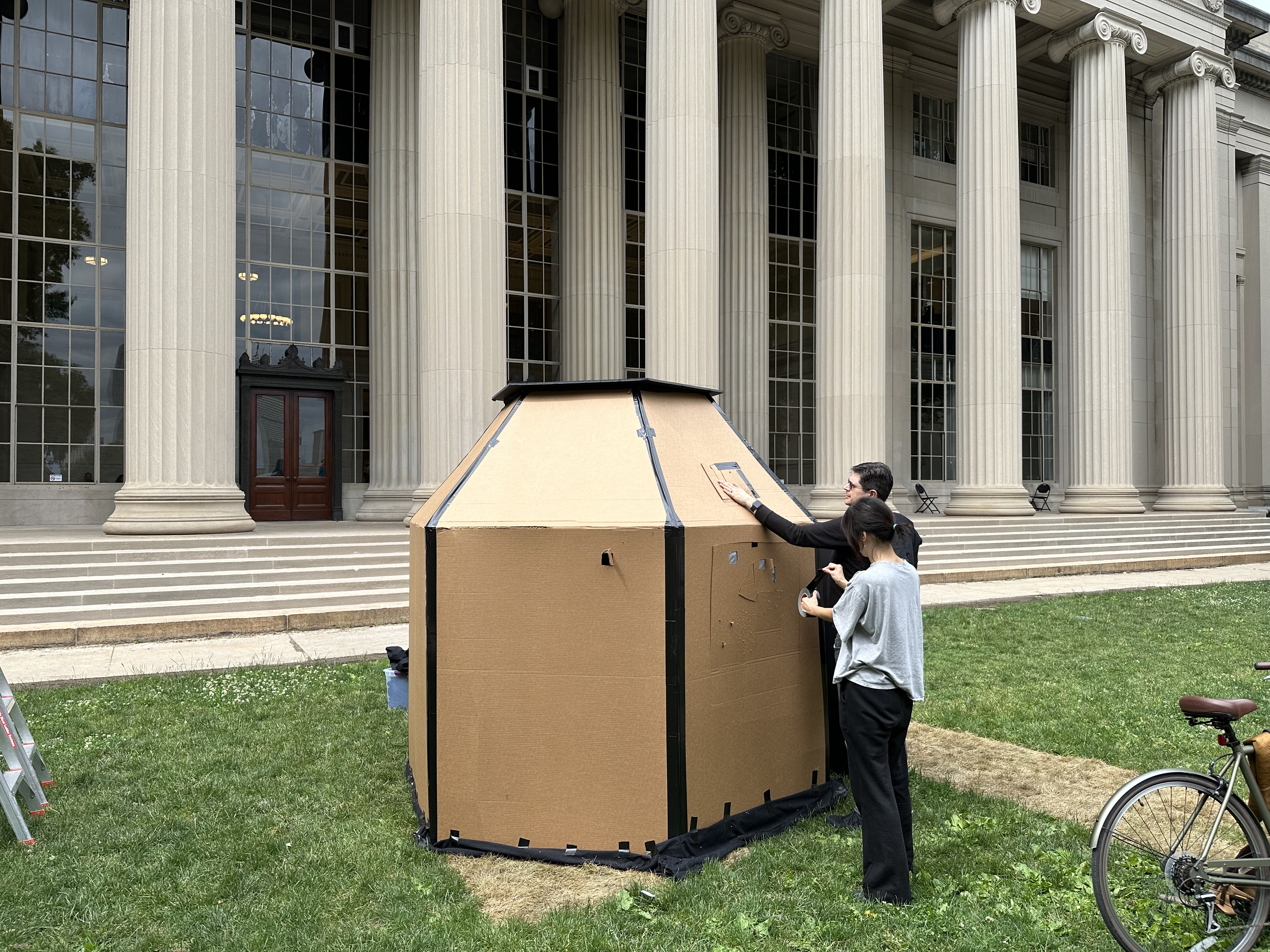 Camera obscura prototype in Killian Court