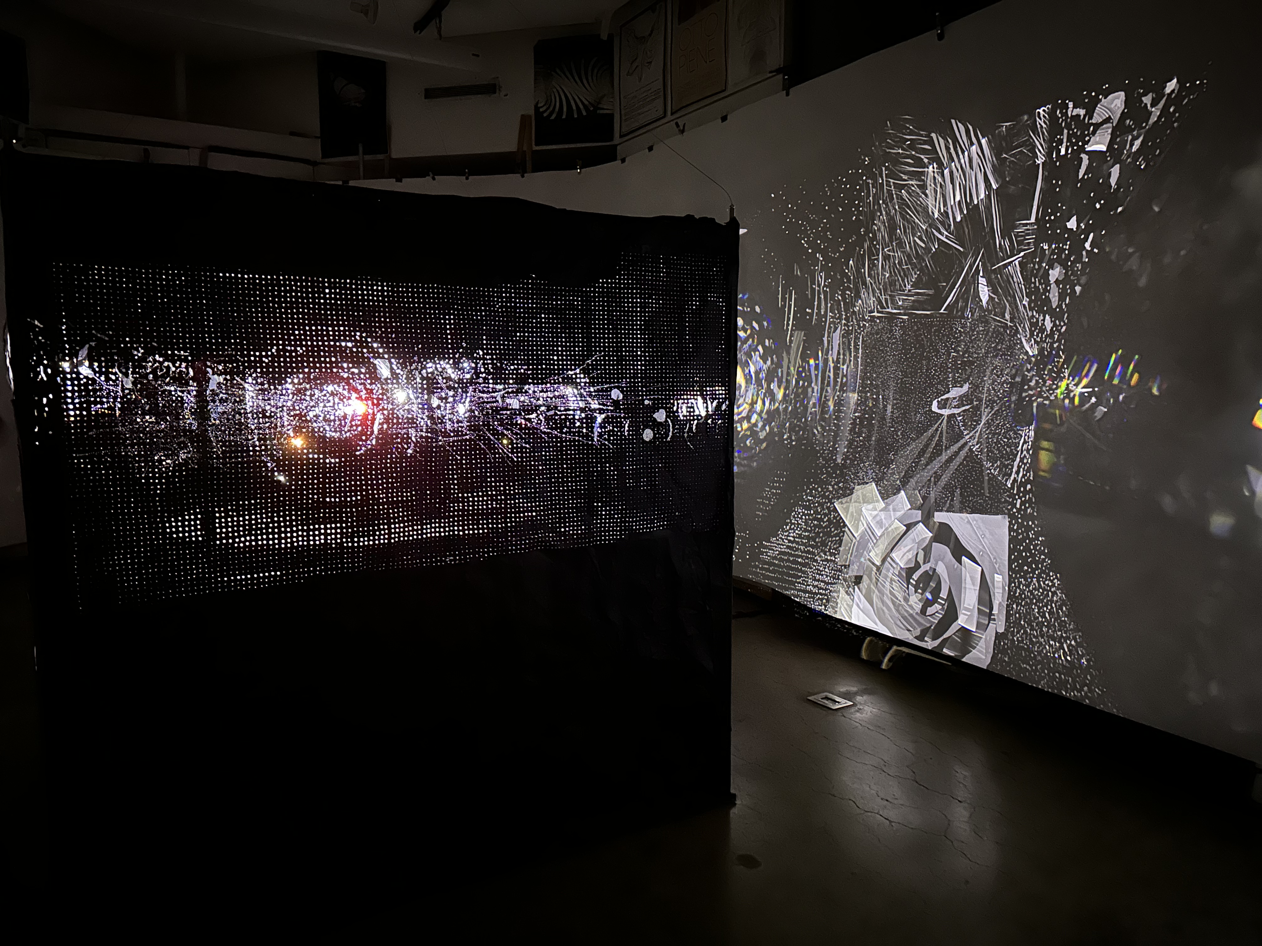 Side view of installation t=1