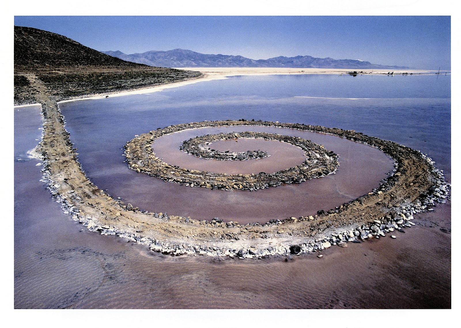 Robert Smithson's Spiral Jetty — key inspiration