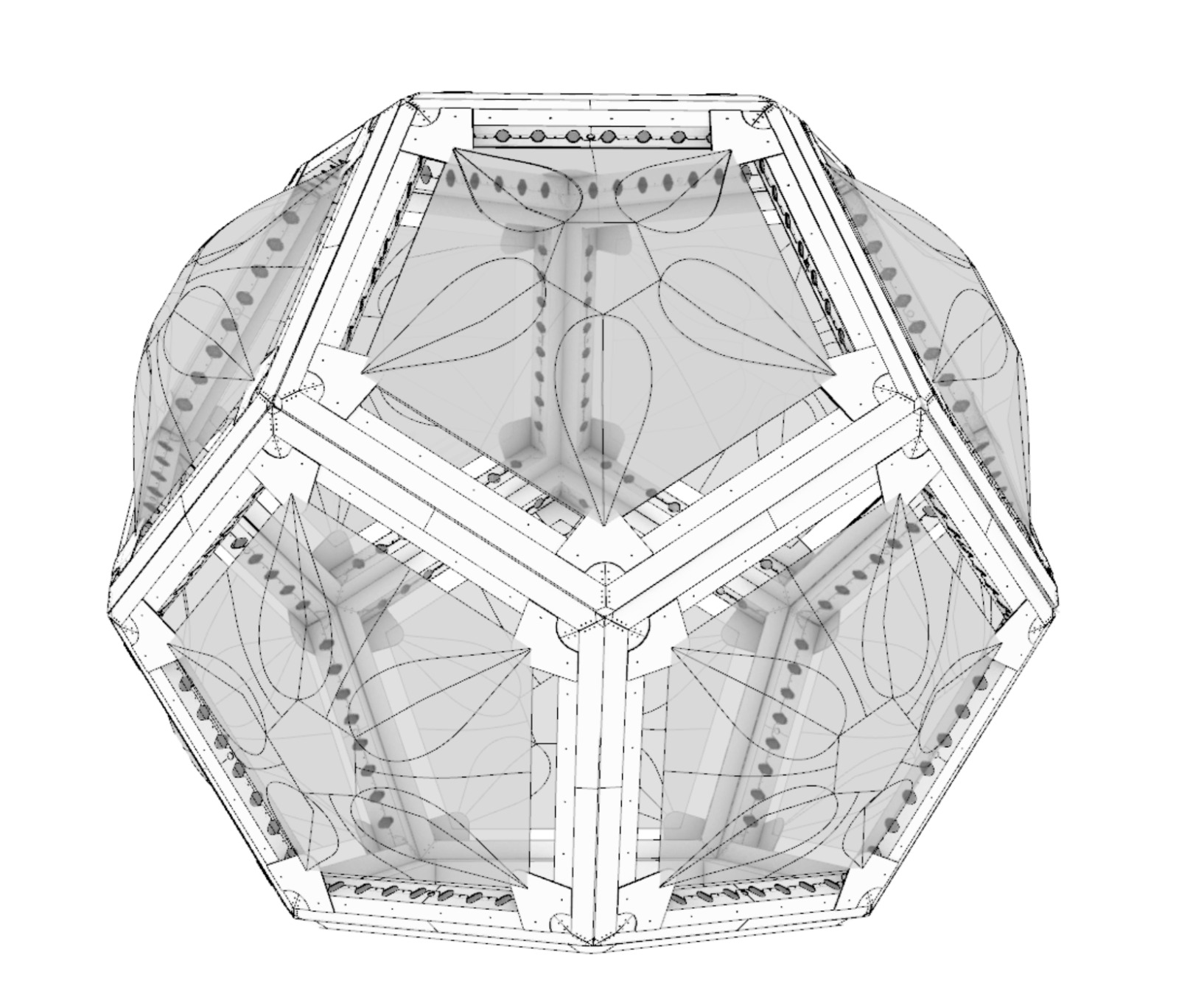 CAD wireframe rendering