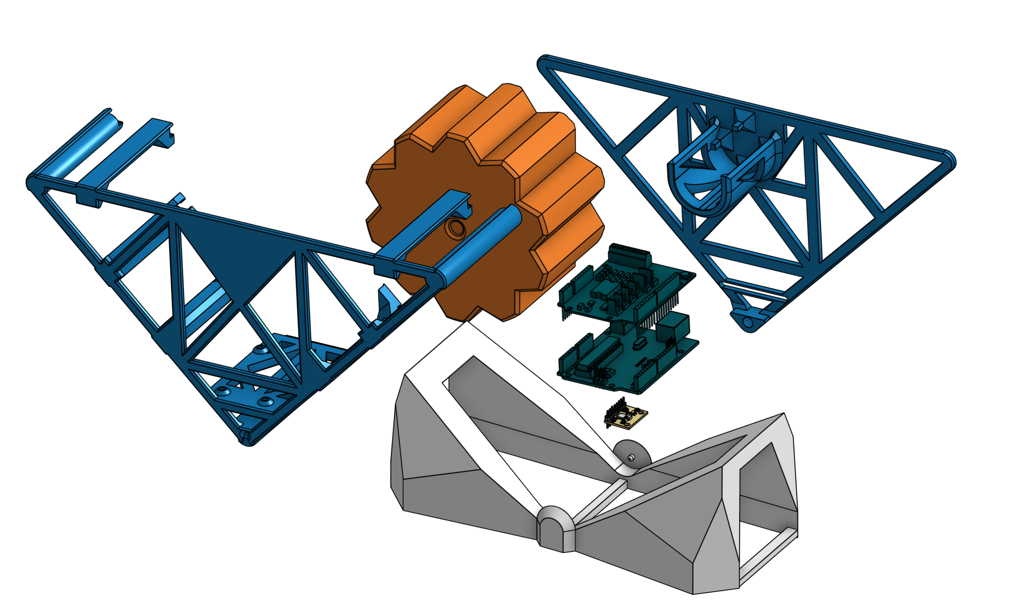 Exploded CAD view