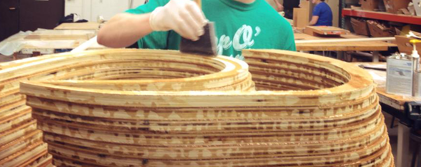 Applying epoxy resin