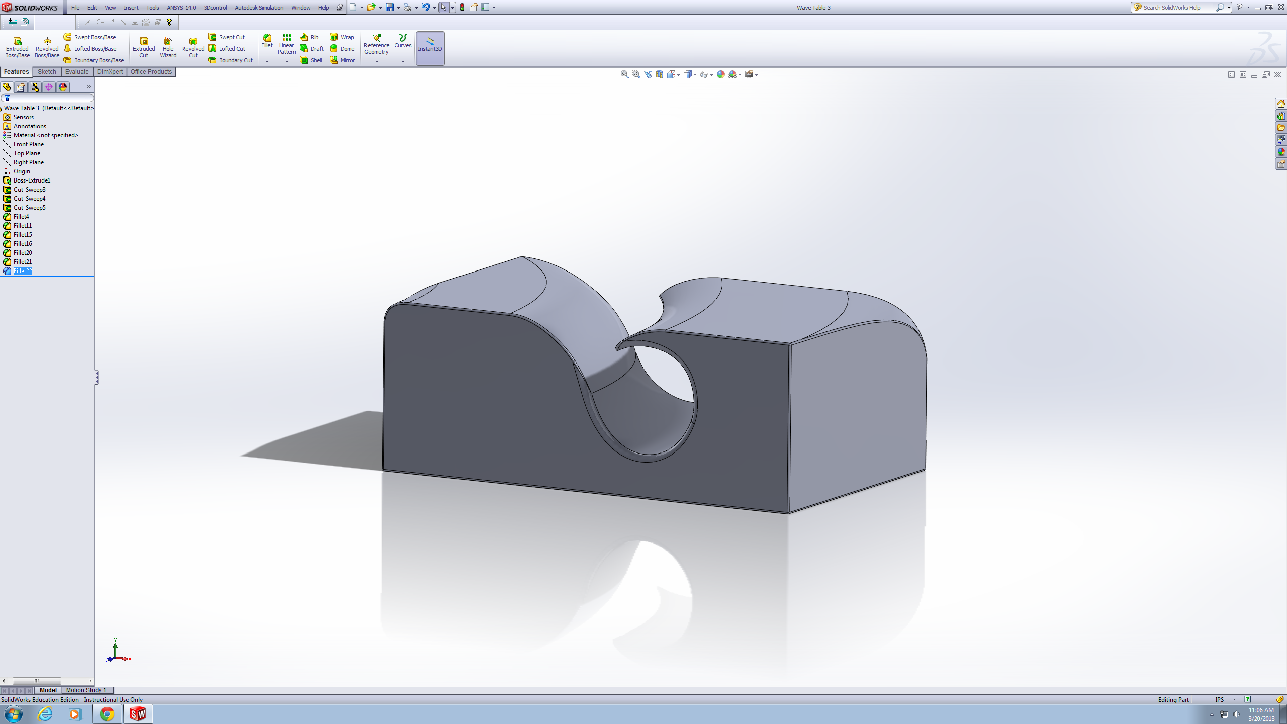 CAD solid body model