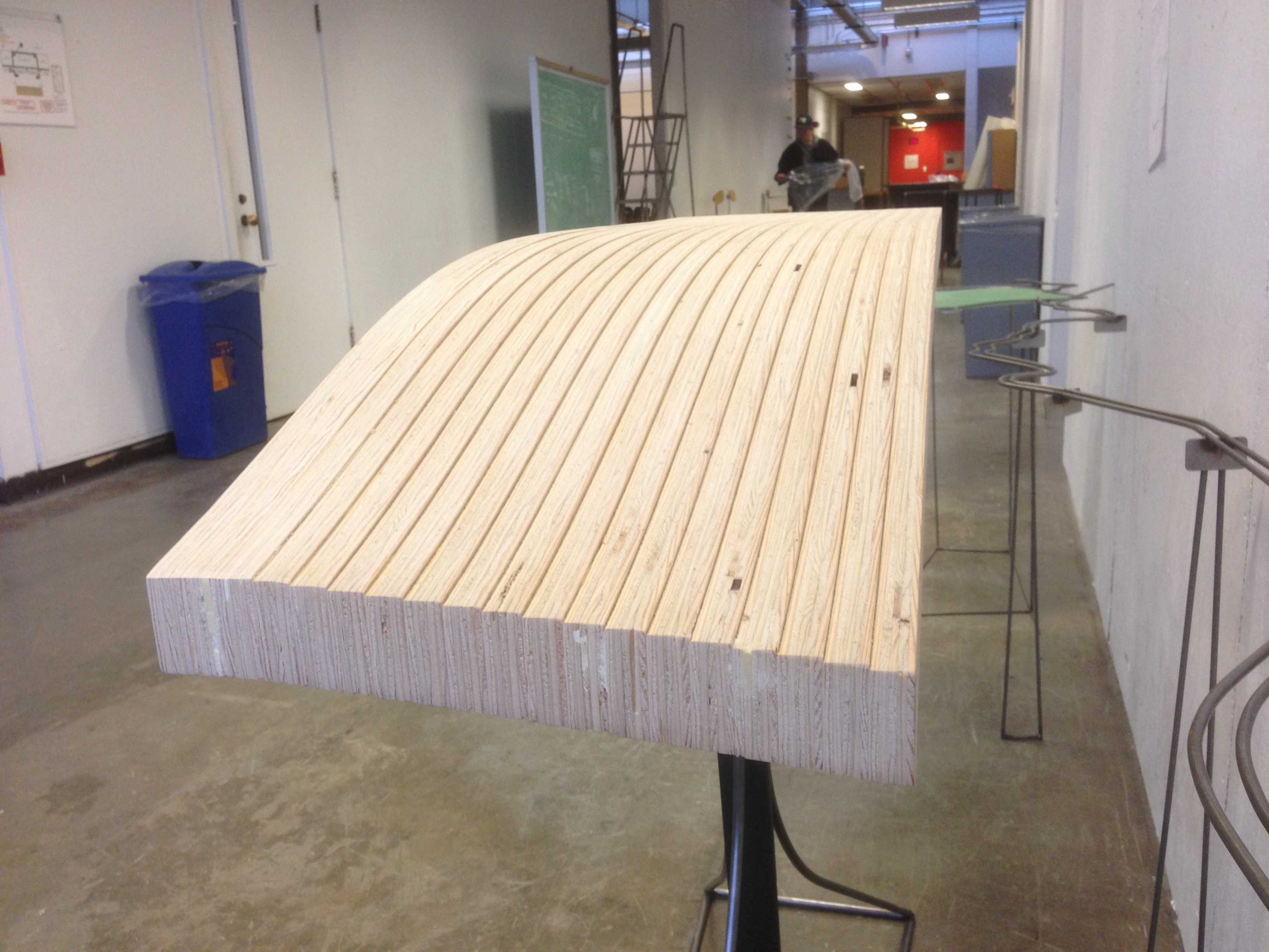 Stacked profiles before glue-up